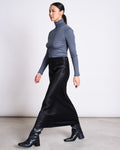 MAXI SATIN SKIRT SERIN BLACK Skirt jan-n-june 1
