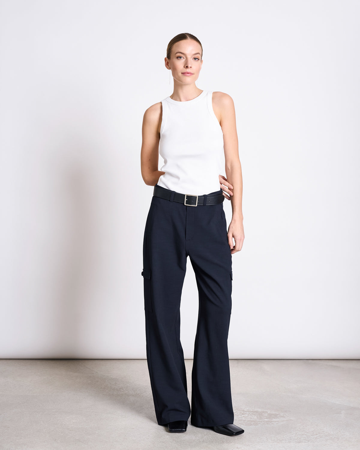 ORGANIC COTTON TANK TOP PORTO LONG WHITE GOTS T-shirt jan-n-june 5