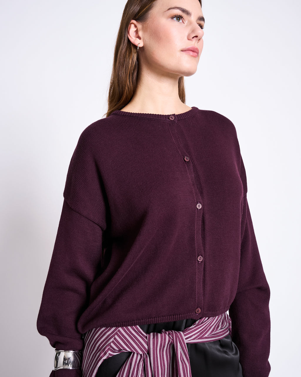 LIGHT CARDIGAN ASAS CHERRY LACQUER GOTS Cardigan jan-n-june 3