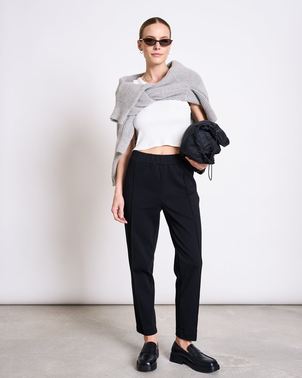 PANTS KAMA BLACK GOTS Slim Pants jan-n-june 1