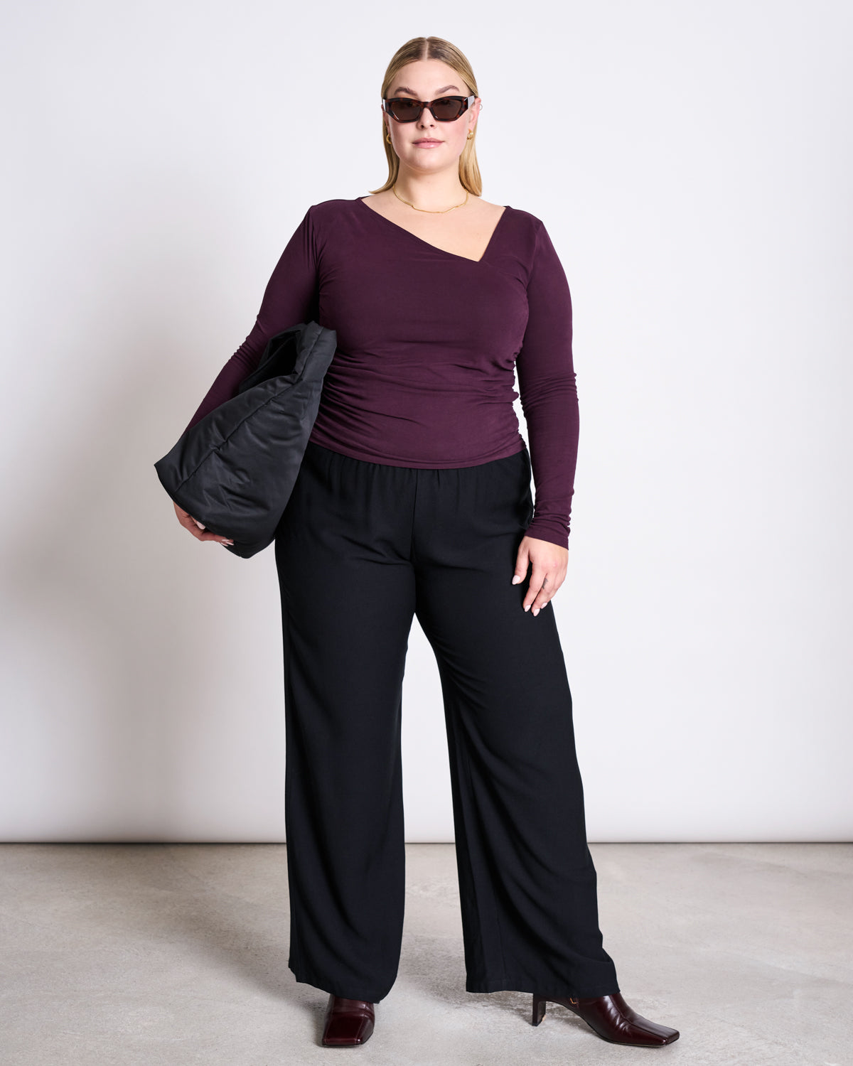 ASYMMETRICAL LONGSLEEVE CASMA CHERRY LACQUER GOTS Longsleeve jan-n-june 4