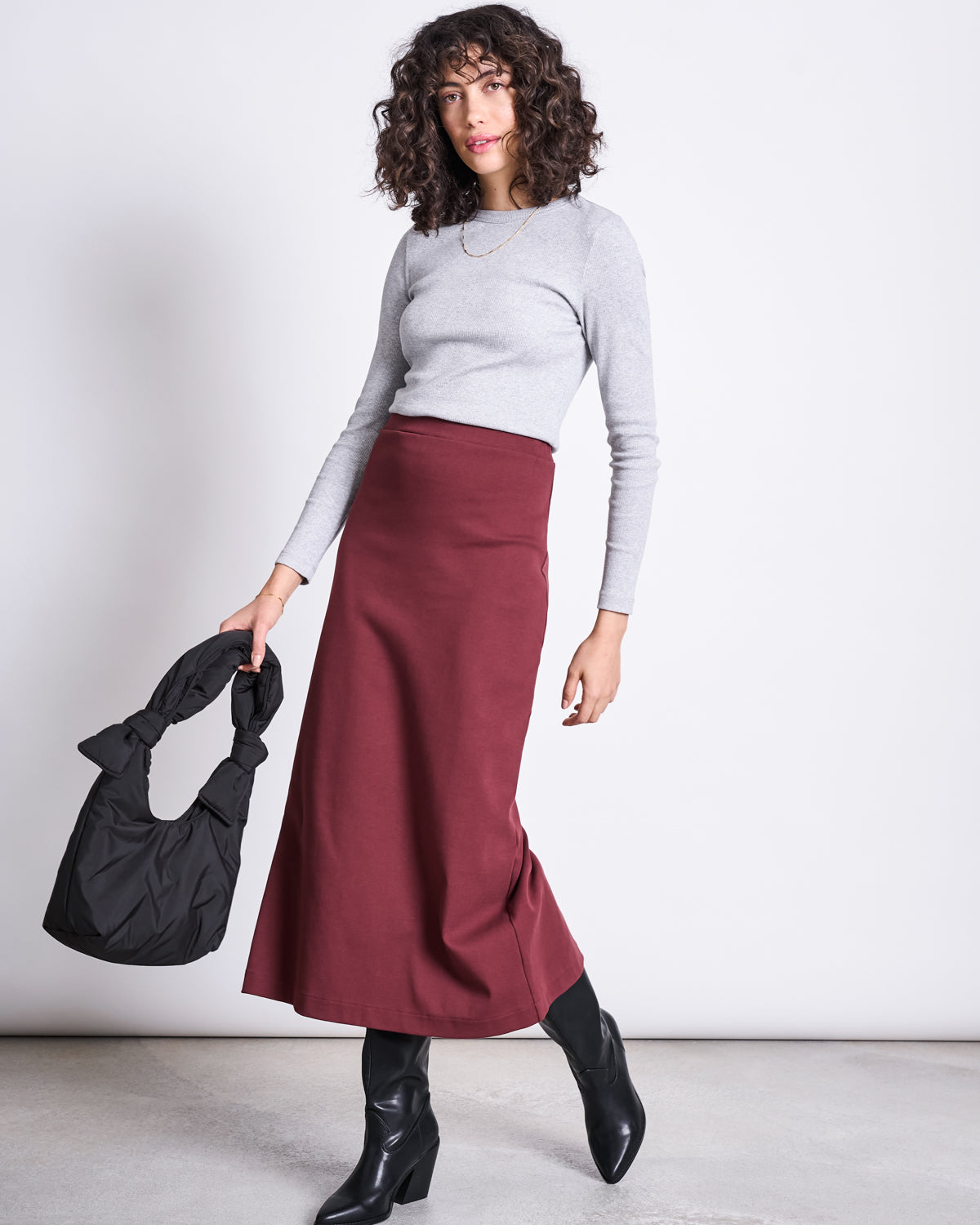 MAXI SKIRT BURNITA INTENSE RUST GOTS jan-n-june 2
