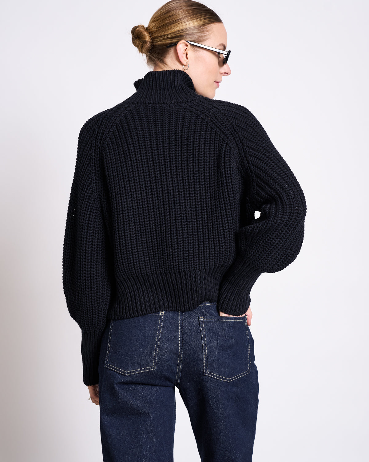 STRAIGHT LEG HIGHWAIST JEANS VILCA DARK BLUE DENIM Pants jan-n-june 5
