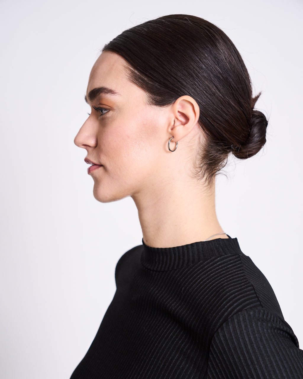 TENCEL™ LYOCELL RIB T-SHIRT NINA BLACK t-shirt jan-n-june 5