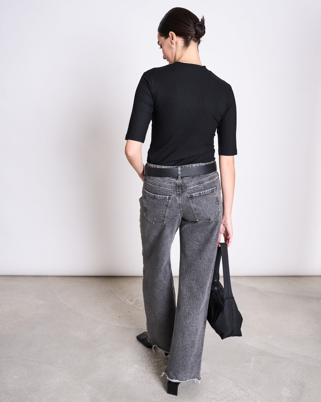TENCEL™ LYOCELL RIB T-SHIRT NINA BLACK t-shirt jan-n-june 4