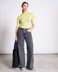 TENCEL™ LYOCELL HIGH-NECK T-SHIRT TARMA GRANNY SMITH T-shirt jan-n-june 1