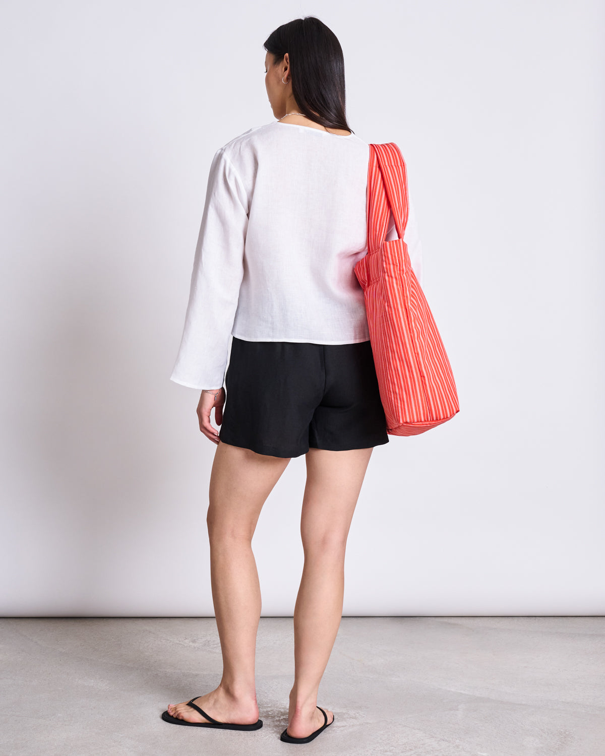 LINEN TIE BLOUSE SKAGEN WHITE Blouses jan-n-june 13