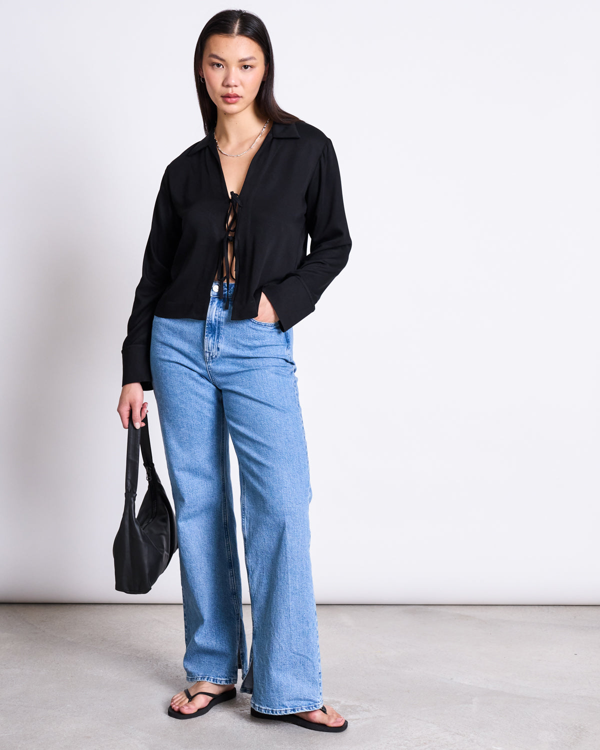 SLITTED WIDE LEG JEANS SELENE LIGHT BLUE Jeans jan-n-june 7
