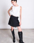 LINEN TIE SKIRT KYS BLACK Skirts jan-n-june 1