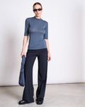 TENCEL™ LYOCELL HIGH-NECK T-SHIRT TARMA TURBULENCE T-shirt jan-n-june 1