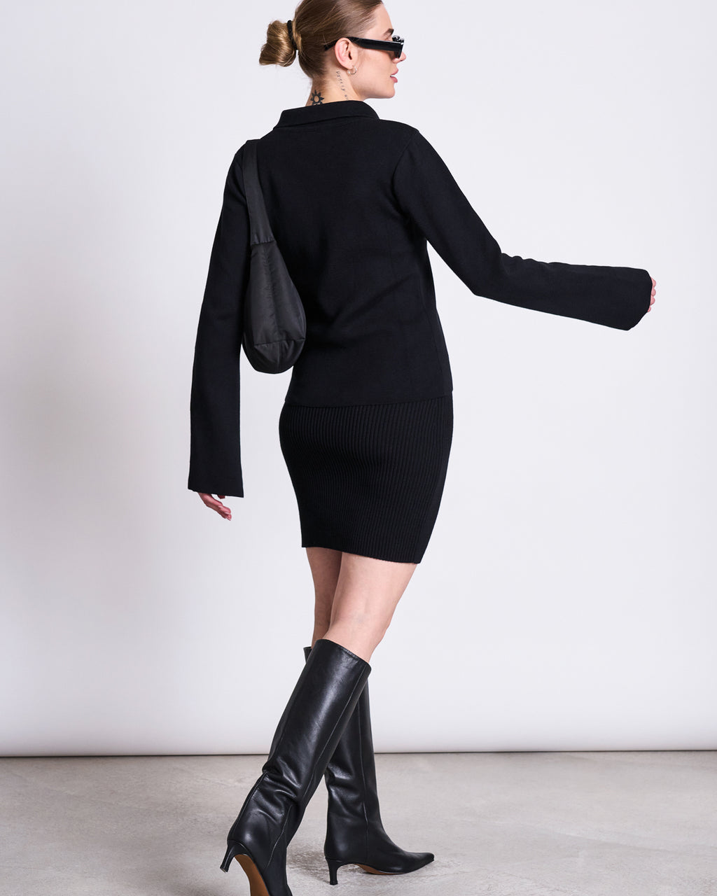 KNIT SKIRT LOKKA BLACK GOTS Mini Skirt jan-n-june 5