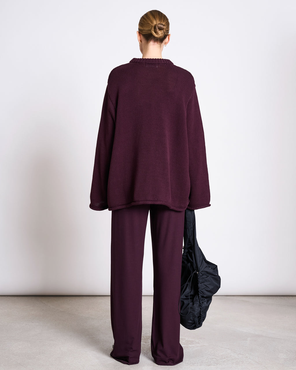 TENCEL™ LYOCELL RIB PANTS SMILLA CHERRY LACQUER Pants jan-n-june 7