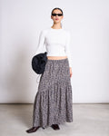 TIERED MAXI SKIRT ALCA LEO PRINT Skirt jan-n-june 1