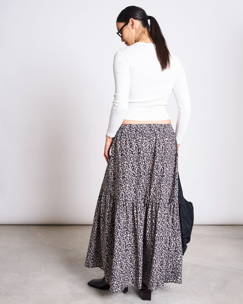 TIERED MAXI SKIRT ALCA LEO PRINT Skirt jan-n-june 2