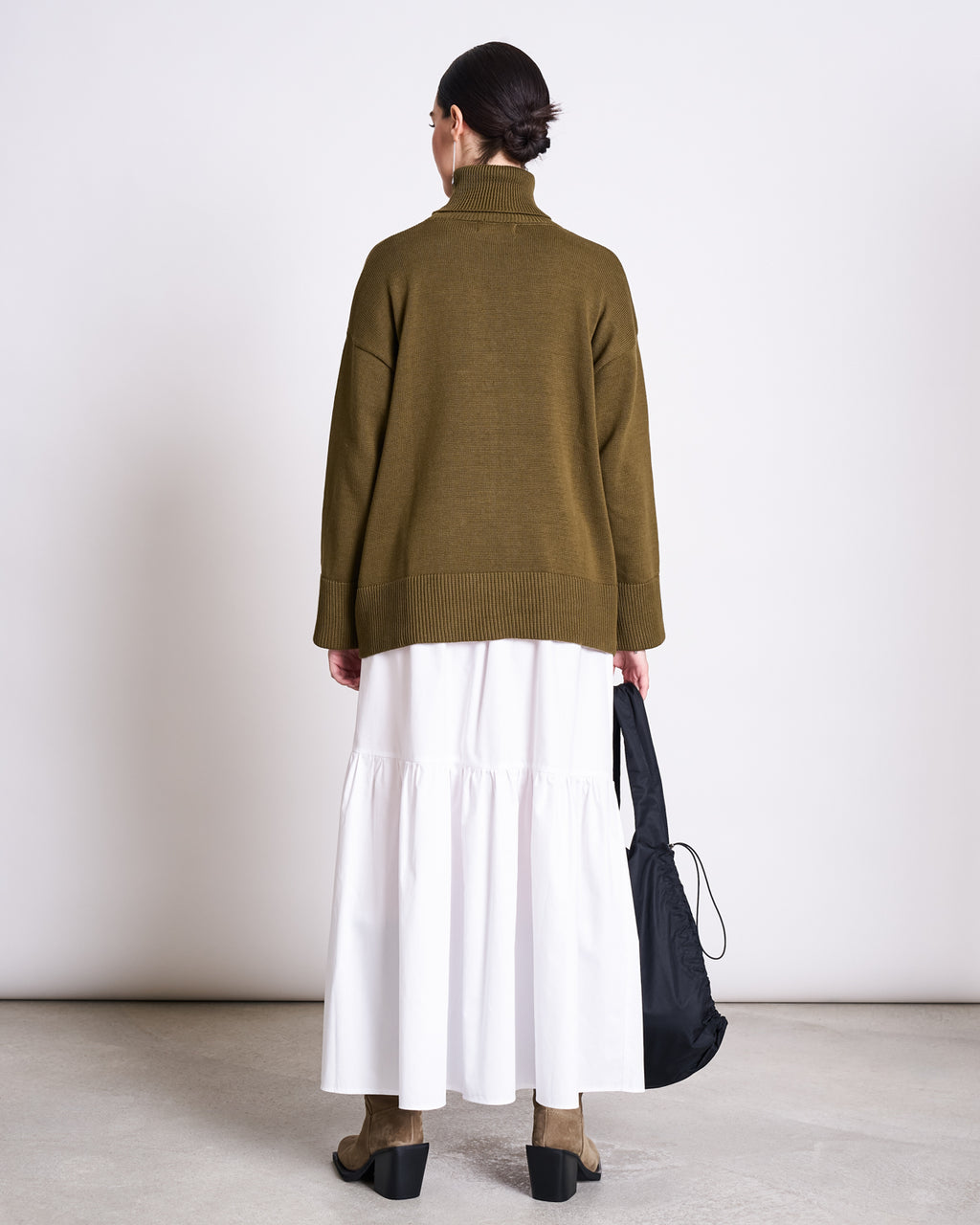 TURTLENECK MUA WOODY OLIVE GOTS Longsleeve jan-n-june 3