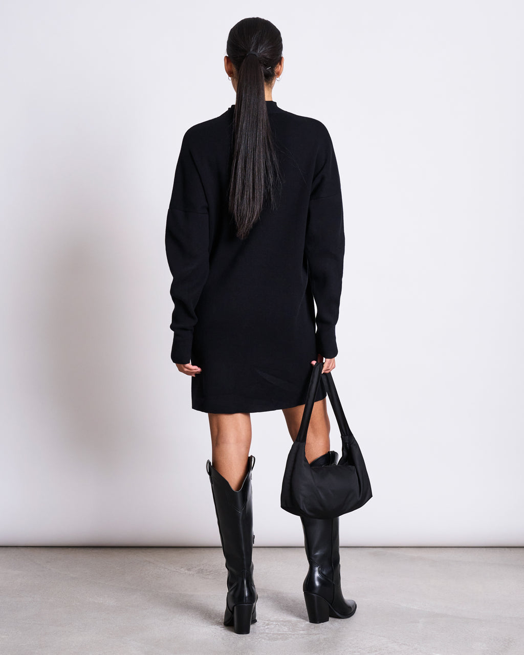 KNIT DRESS NUNA BLACK GOTS jan-n-june 7