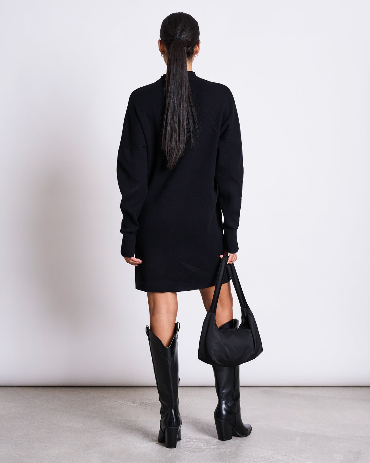 KNIT DRESS NUNA BLACK GOTS jan-n-june 7
