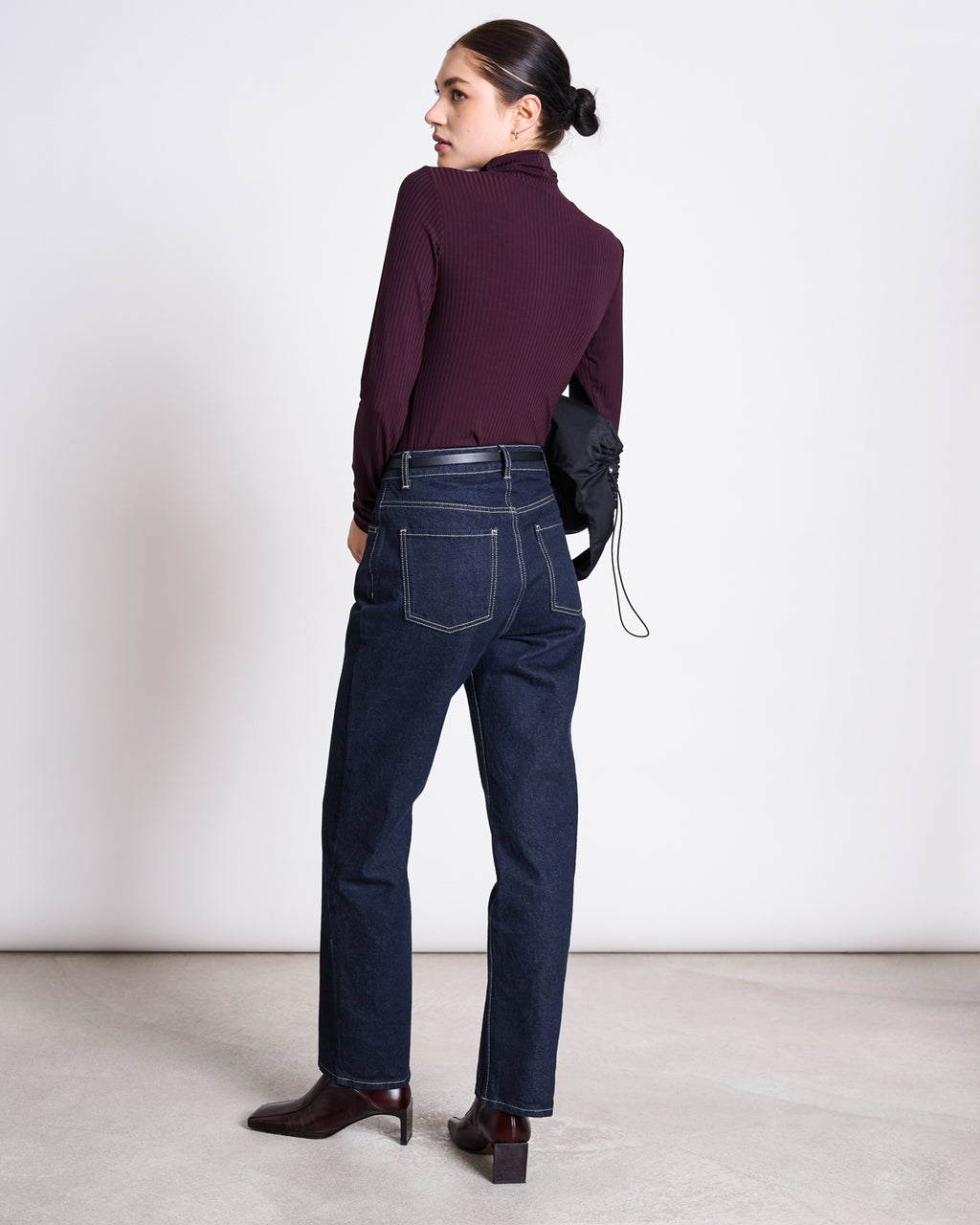 TENCEL™ LYOCELL RIB TURTLENECK MIO CHERRY LACQUER Longsleeve jan-n-june 2
