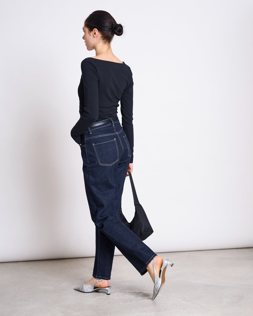 THIN BELT NYBY BLACK SILVER Accessories jan-n-june 5