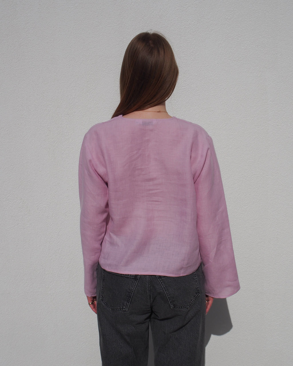 LINEN TIE BLOUSE SKAGEN LIGHT ORCHID Blouses jan-n-june 6