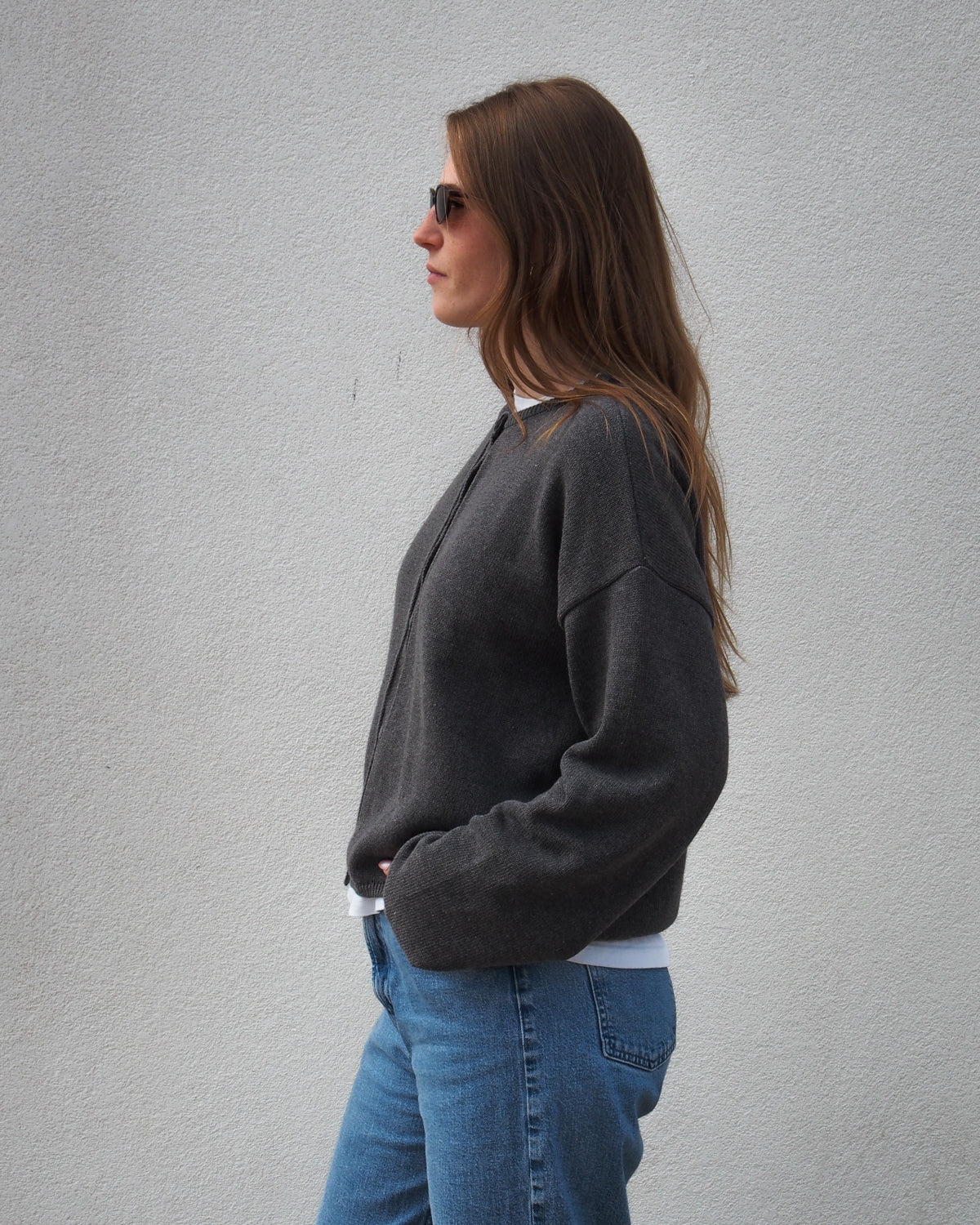 LIGHT CARDIGAN ASAS DARK GREY GOTS T-shirt jan-n-june 8