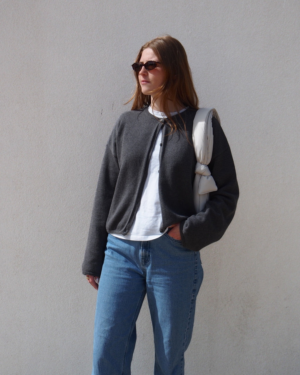 LIGHT CARDIGAN ASAS DARK GREY GOTS T-shirt jan-n-june 4