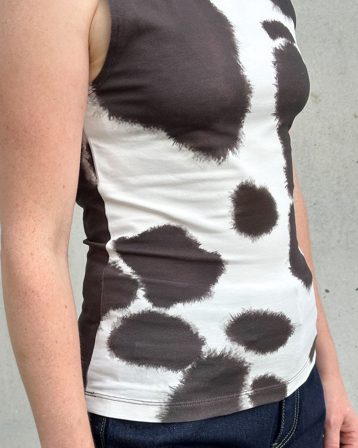 BOAT NECK TOP FELIS COW PRINT GOTS T-shirt jan-n-june 5