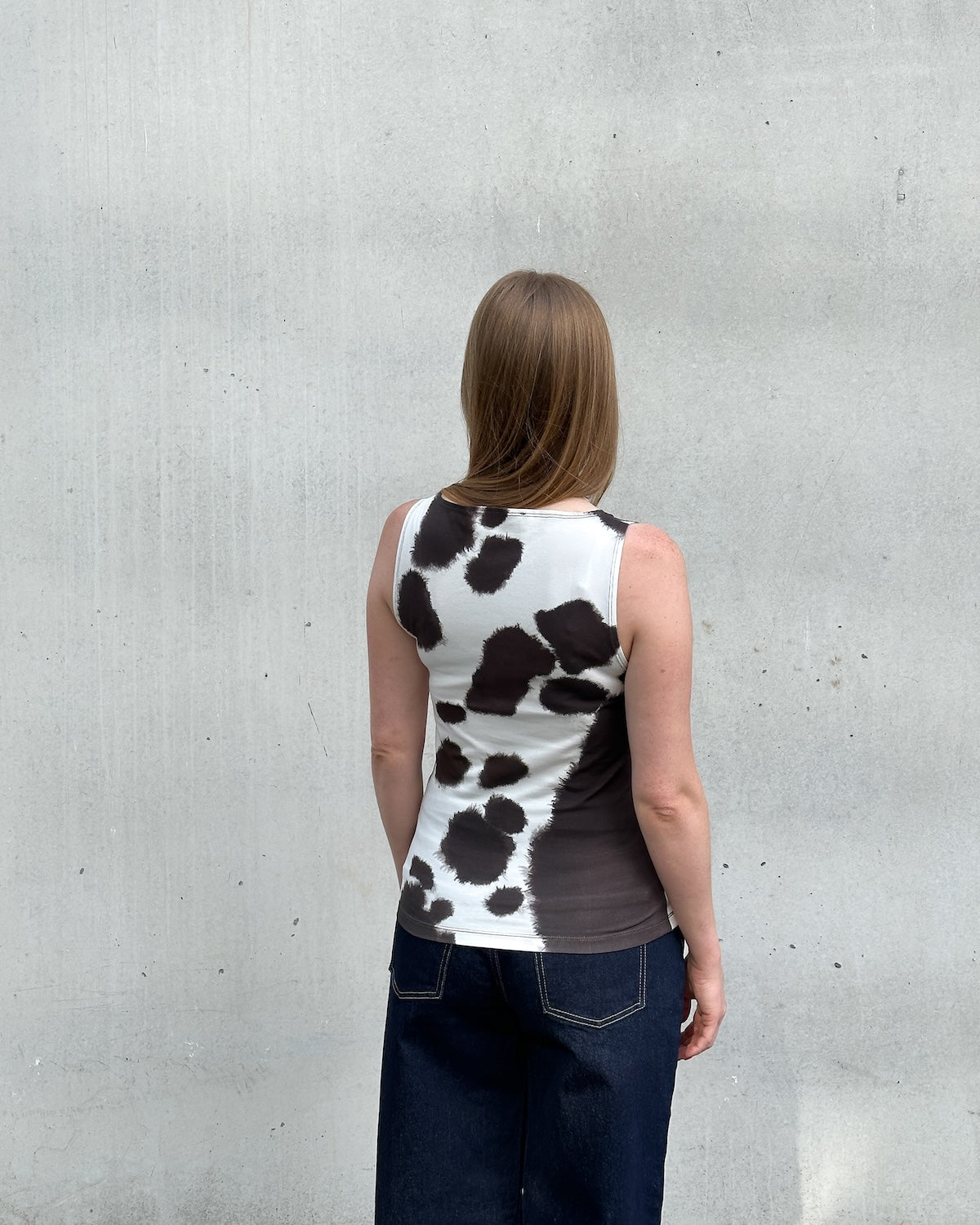 BOAT NECK TOP FELIS COW PRINT GOTS T-shirt jan-n-june 4