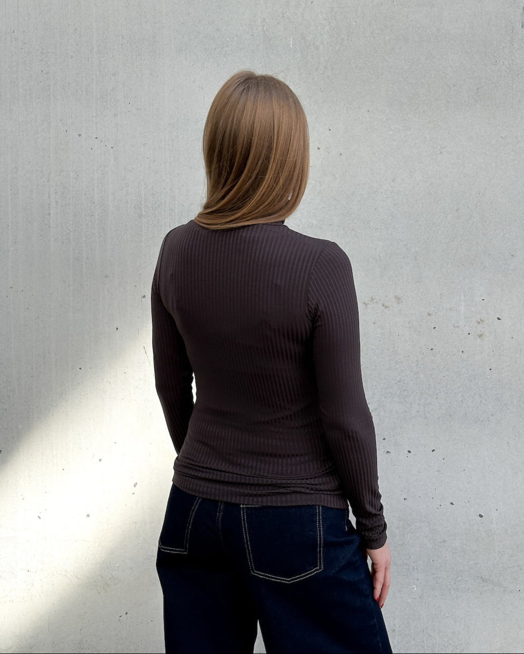 TENCEL™ LYOCELL RIB TURTLENECK MIO MUD Longsleeve jan-n-june 4