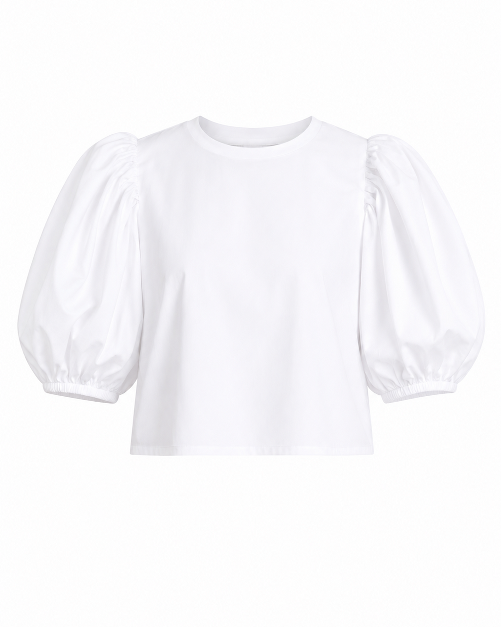 CROPPED ORGANIC COTTON BLOUSE OLMOS WHITE Blouse jan-n-june 2
