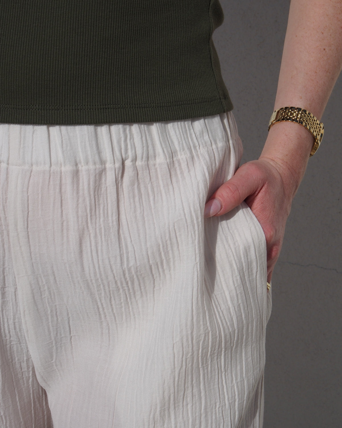 CRINKLE PANTS HAVA OFFWHITE Pants jan-n-june 7