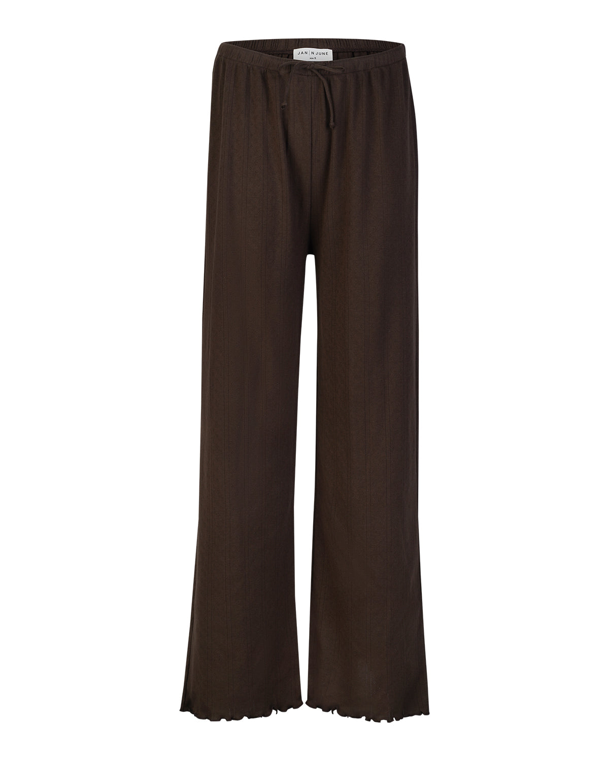 POINTELLE PYJAMA PANTS CHOCOLATE GOTS T-shirt jan-n-june 5