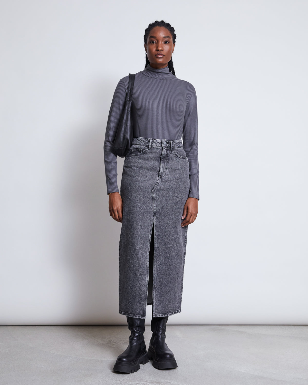 DENIM SKIRT LUCE LIGHT GREY jan-n-june 1