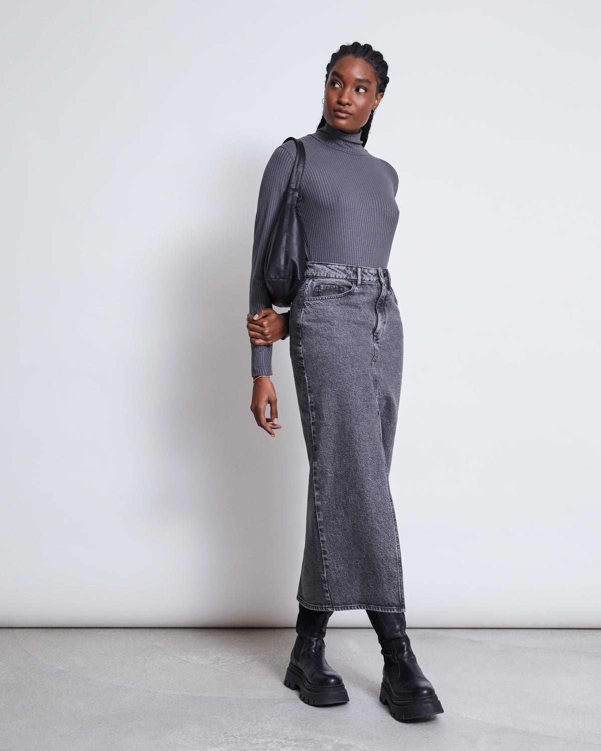 DENIM SKIRT LUCE LIGHT GREY jan-n-june 3