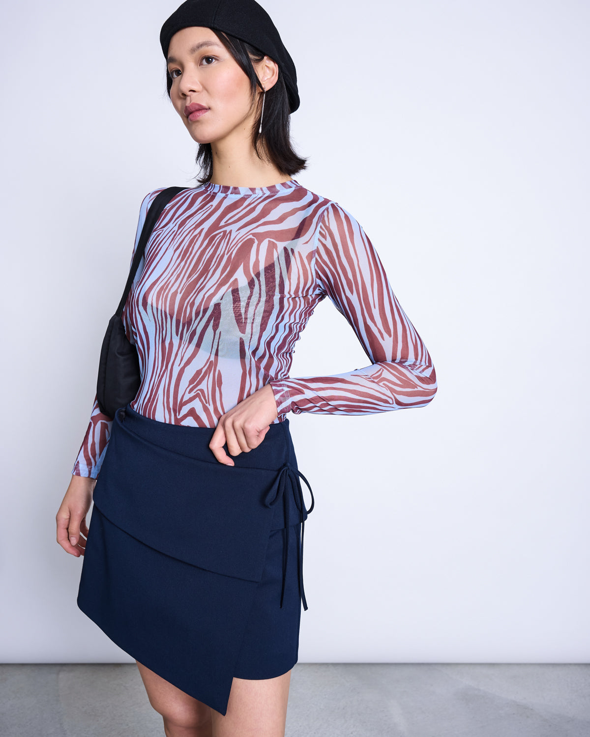 MESH LONGSLEEVE DORA BLUE ZEBRA PRINT Longsleeve jan-n-june 3