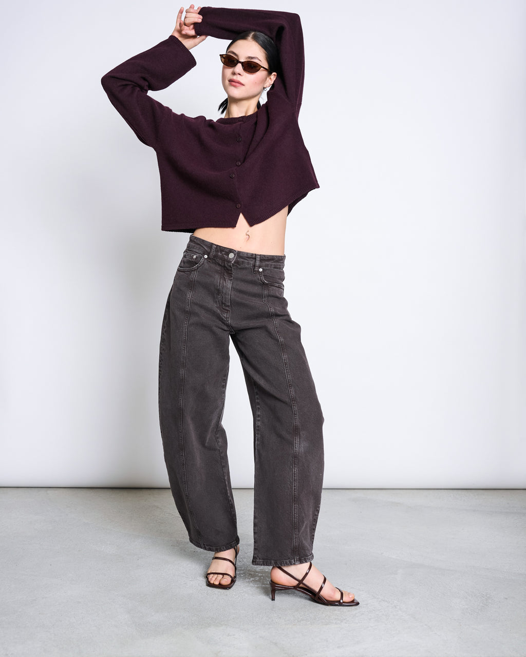 BARREL LEG DENIM JEANS FAYA MUD GOTS Pants jan-n-june 3