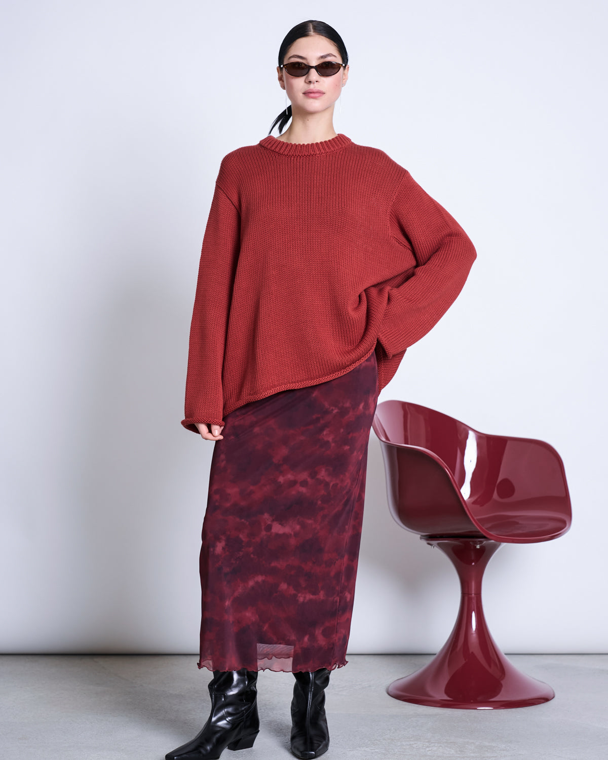 JUMPER SONA MID RED GOTS Sweater jan-n-june 8