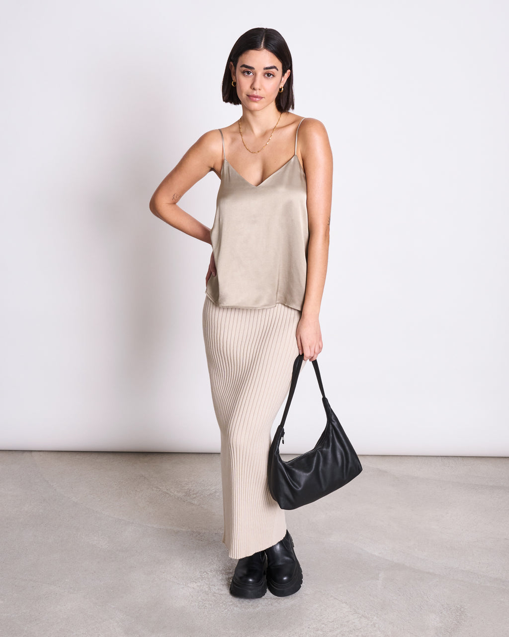 SLIP TOP MAUD SILVER GREY tops jan-n-june 2