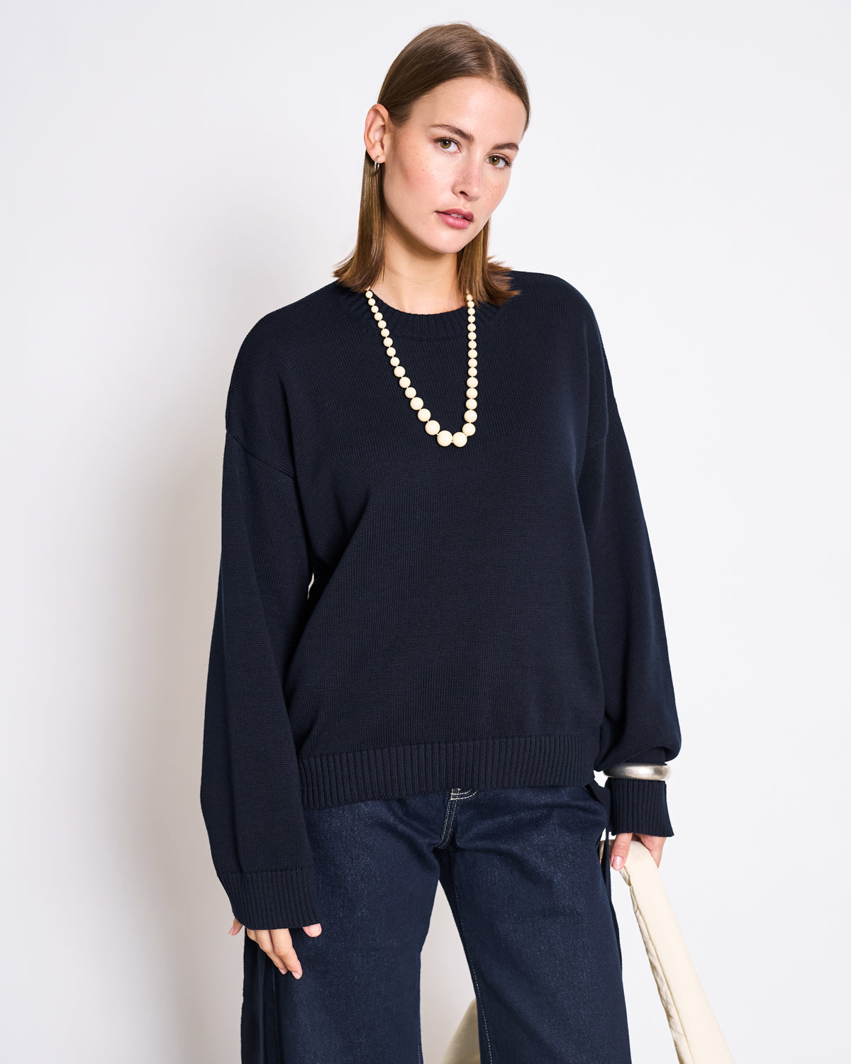 TIE SWEATER CAPER NIGHTFALL GOTS Jumper jan-n-june 4