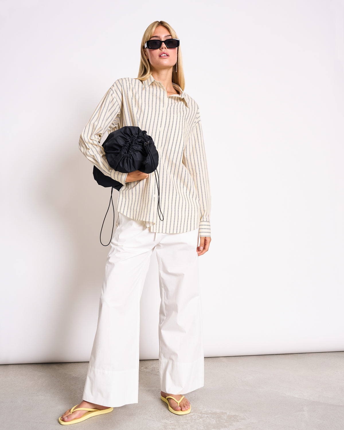 DRAWSTRING WIDE PANTS KIVA WHITE Pants jan-n-june 7