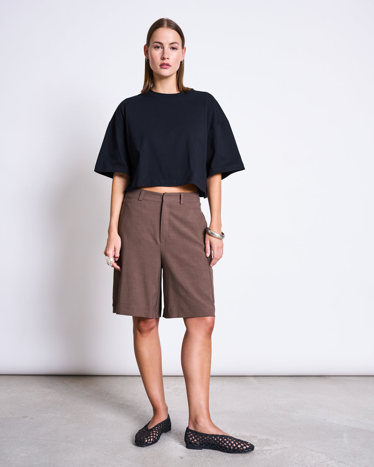 CROPPED BOXY SHIRT LUPA BLACK T-shirt jan-n-june 1