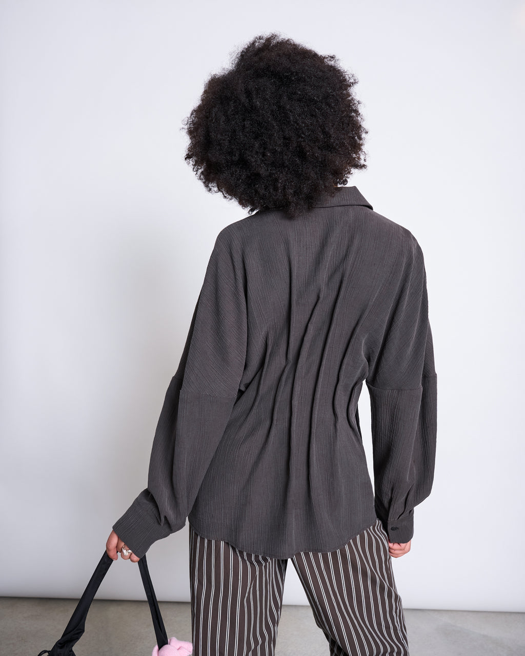 GATHERED BLOUSE CALVA MUD Blouse jan-n-june 3