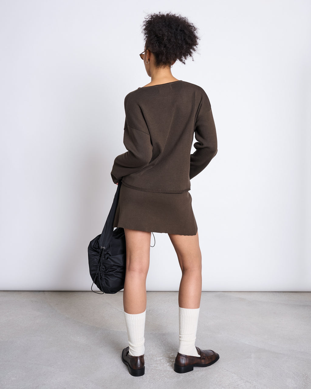 KNIT MINI SKIRT VANDO MUD GOTS Skirt jan-n-june 10