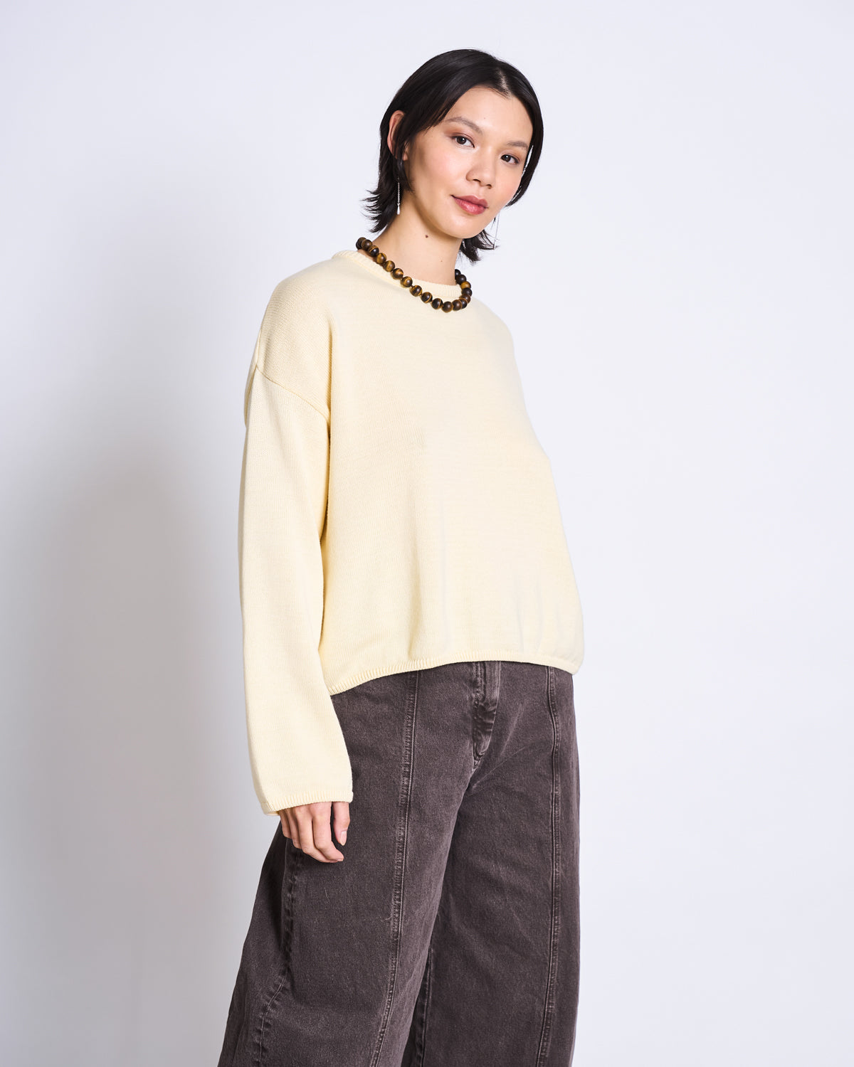 CREWNECK JUMPER HOY BUTTERMILK GOTS Cardigan jan-n-june 3