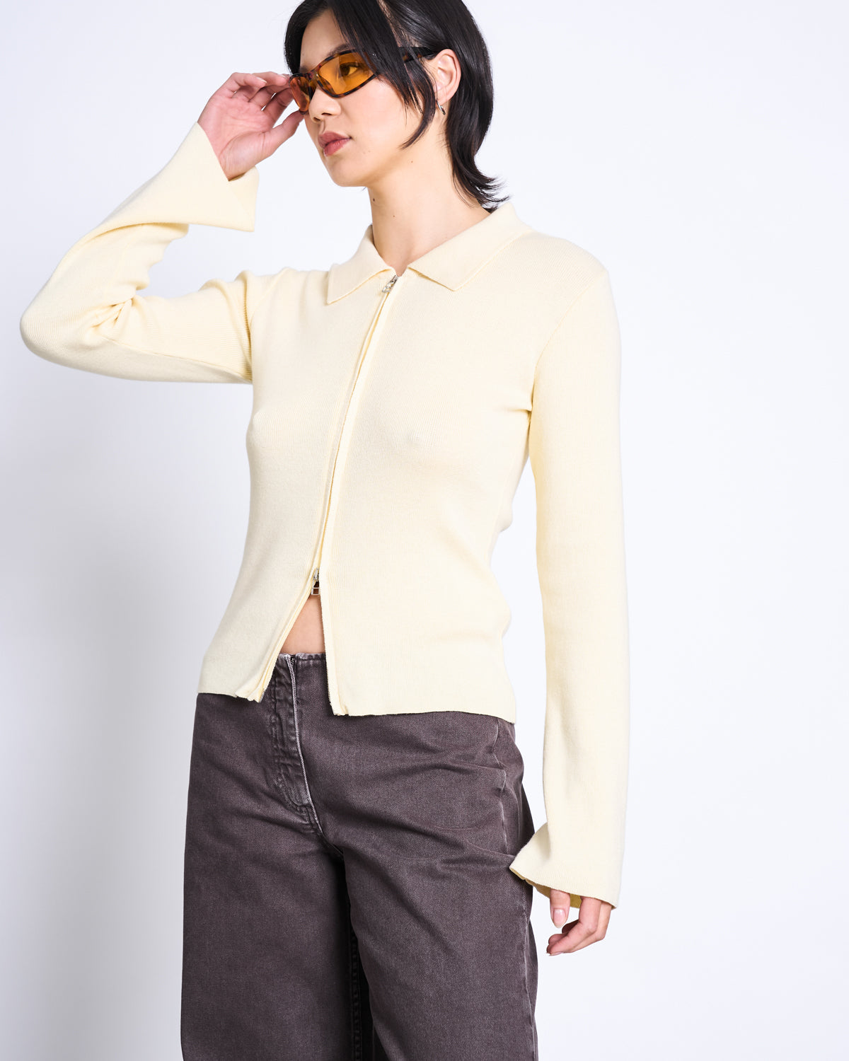 ZIP CARDIGAN TYRIE BUTTERMILK GOTS cardigan jan-n-june 1