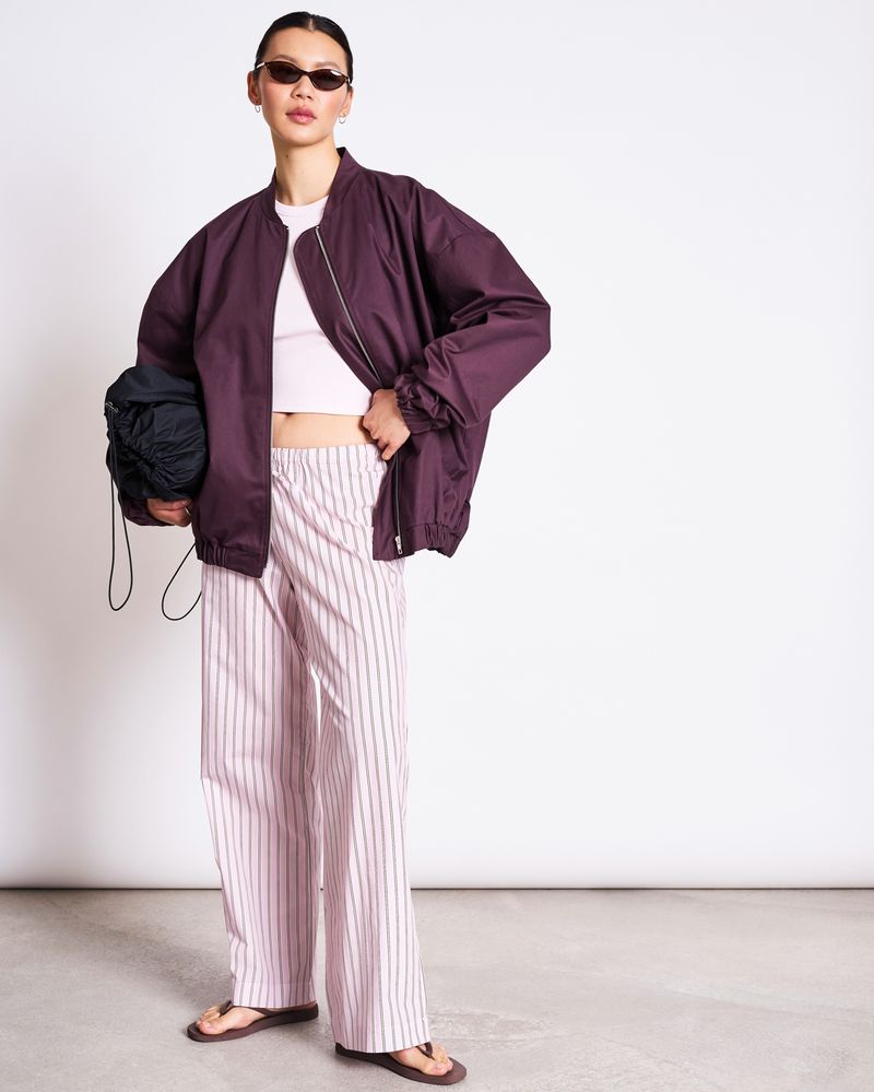 OVERSIZED BLOUSON TANARO CHERRY LACQUER Jacket jan-n-june 2